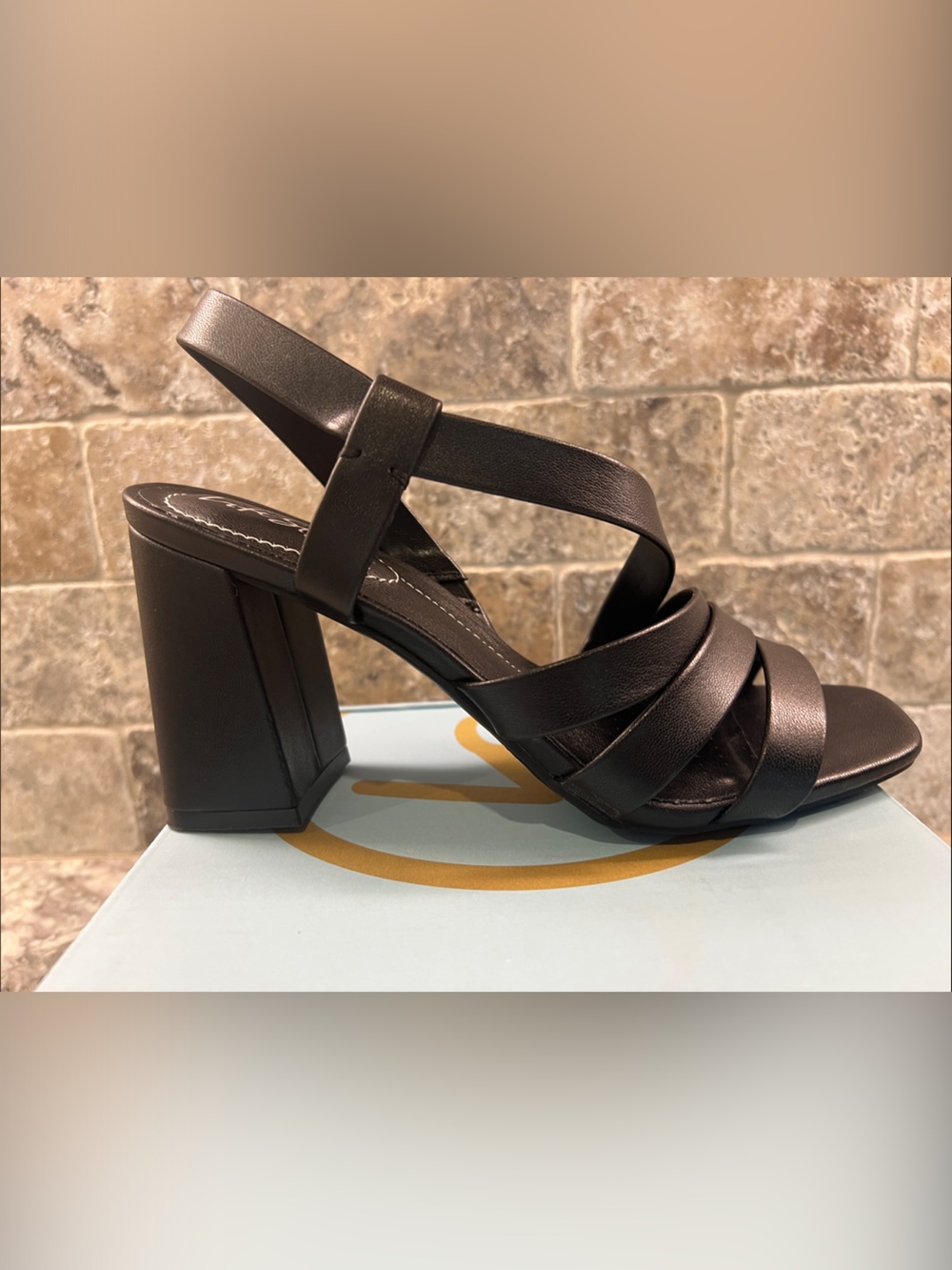 Life Stride Black Strappy Block Heel Sandals - Picture 4 of 8